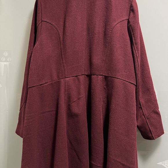 Torrid Burgundy Military Jacket - size 3 - Picture 12 of 13